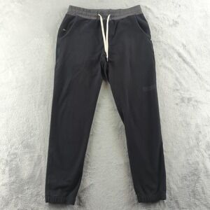 Vuori Pants Mens Large Black The Rise The Shine Jogger Elastic Waist Athletic